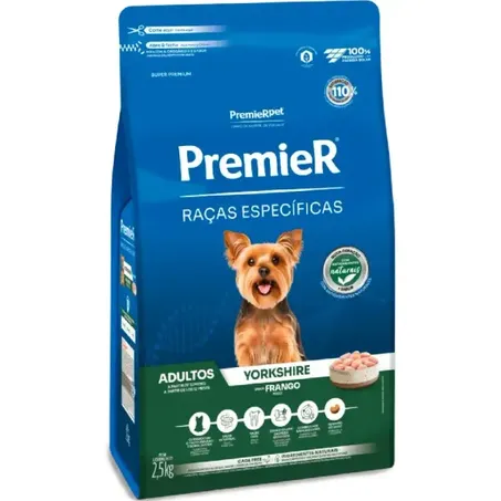 Ração Premier Raças Específicas Yorkshire para Cães Adultos 2,5Kg 360-1