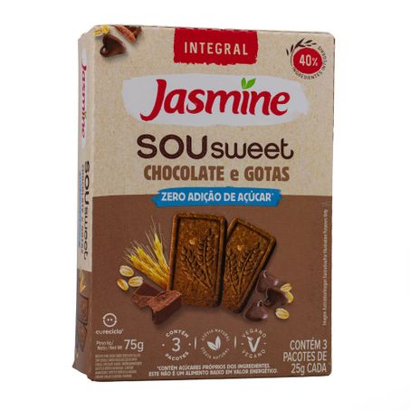 BISCOITO SOU SWEET CHOCOLATE E GOTAS ZERO 75G