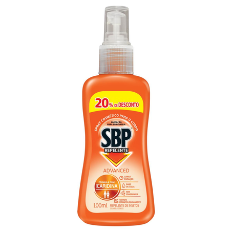 Repelente SBP Advanced 100ml - Spray - Com 20% de Desconto