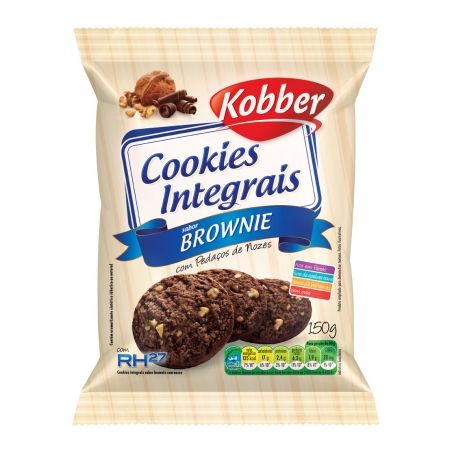 COOKIES INTEGRAIS KOBBER BROWNIE 150G