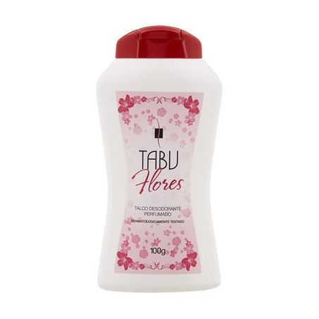 Talco Tabu Flores Embalagem 100G