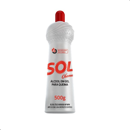 Acendedor Churrasqueira Sol 500g Gel 