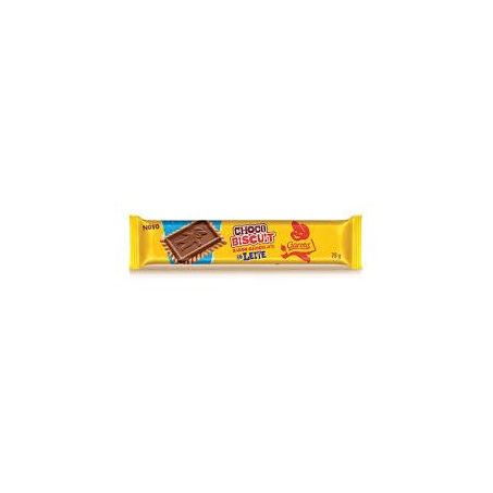 GAROTO CHOCO BISCUIT CHOC AO LEITE 78GR