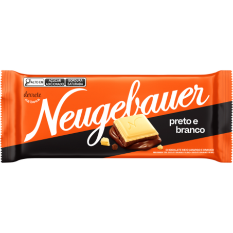 Chocolate barra neugebauer 80g preto e branco