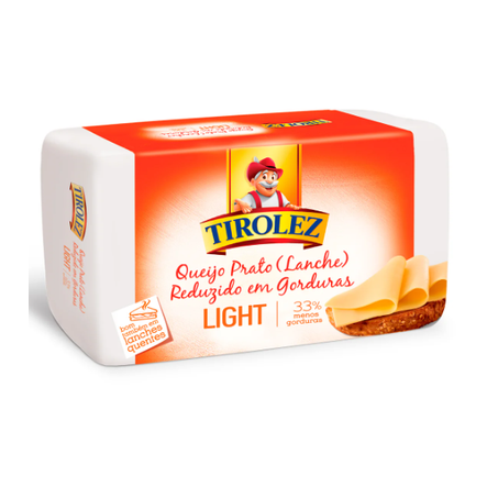 Queijo Prato Tirolez Light Fatiado Kg