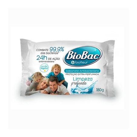Sabonete biobac 180g limpeza profunda