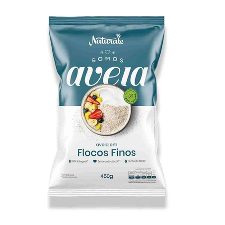AVEIA NATURALE FLOCOS FINOS 450G
