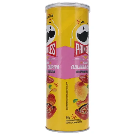 SALGADINHO BATATA PRINGLES GOSTINHO BRAZUCA GALINHA CAIPIRA LATA 100G 360-30