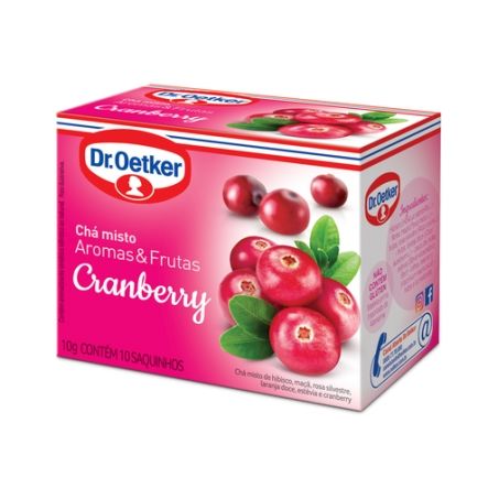 Cha misto cranberry c/10un dr.oetker 10g