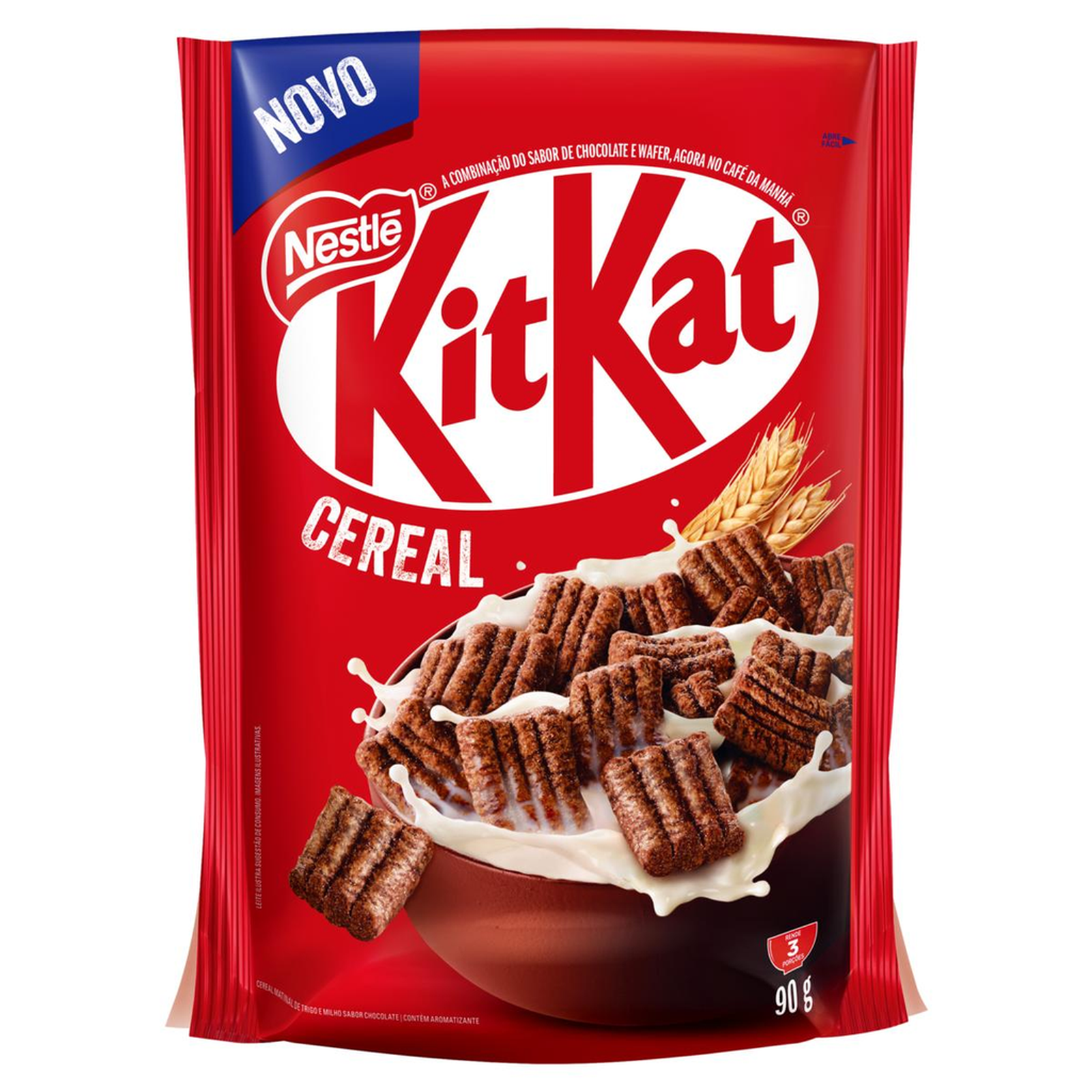 Cereal Matinal Nestlé 90g - Kit Kat - Sachê