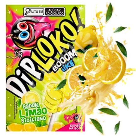 Pirulito diploko boom limao 11g