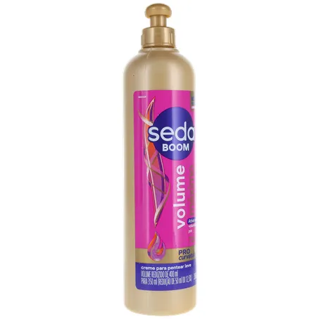Creme para pentear seda boom volume maximo 350ml 360-33