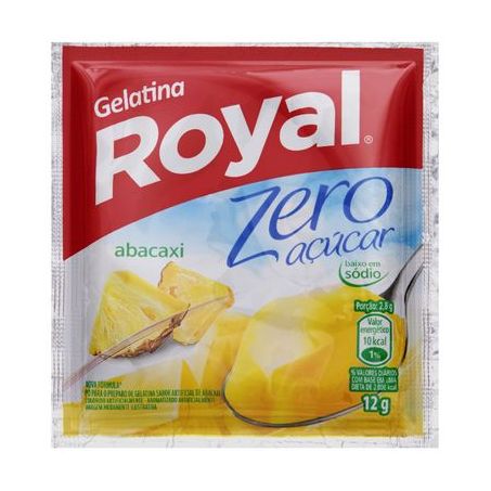 GELATINA ROYAL ZERO ABACAXI 12G