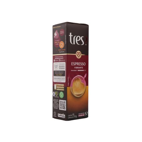 Cápsula 3 Corações Espresso Vibrant C/10 80g 360-53
