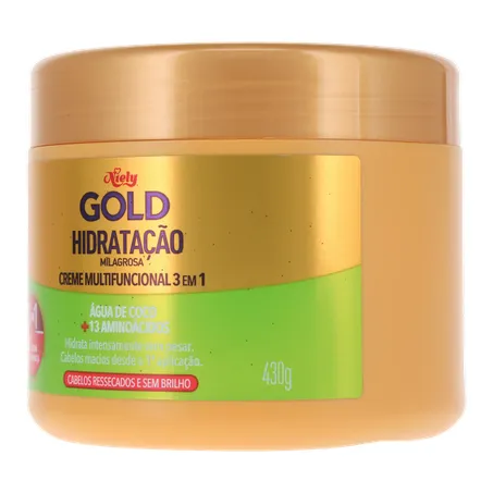 Creme de Tratamento Niely Gold Água de Coco 430g 360-3