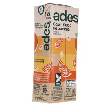 Bebida Base Soja Ades Laranja 200ml 360-14