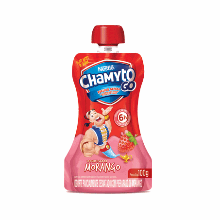 Iogurte nestle chamyto go 100g morango