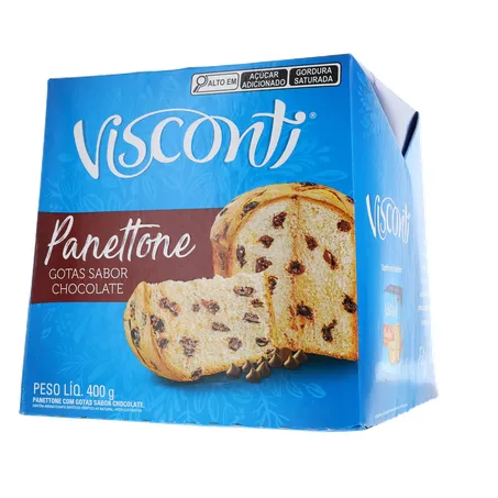 Panettone Visconti Chocolate Caixa 400gr 360-2