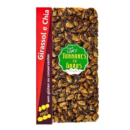 TORRONE DE GIRASSOL E CHIA 32G DONA MARY