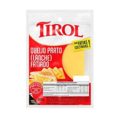 QUEIJO PRATO FATIADO TIROL 300G