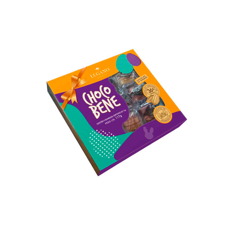 Caixa De Bombom Chocolate Lugano Chocobene Páscoa 117G