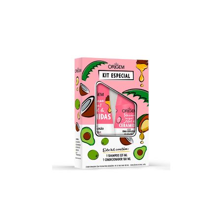 SHAMPOO + COND ORIGEM 505ML CERAMIDAS