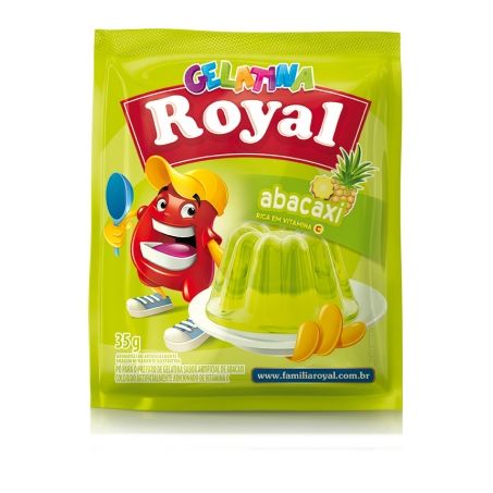 Gelatina em Pó Royal Abacaxi Sachê 25G