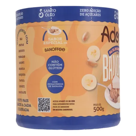 Pasta amendoim santo oleo banoffee 500g 360-29