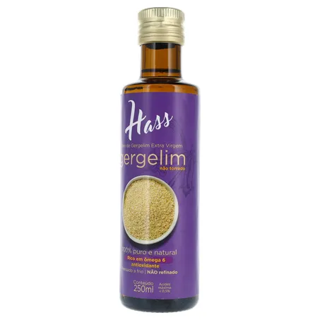 ÓLEO EXTRA VIRGEM DE GERGELIM HASS  250ML 360-2