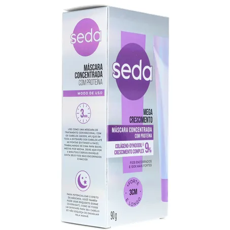Máscara Concentrada De Tratamento Seda Mega Crescimento 90g 360-31