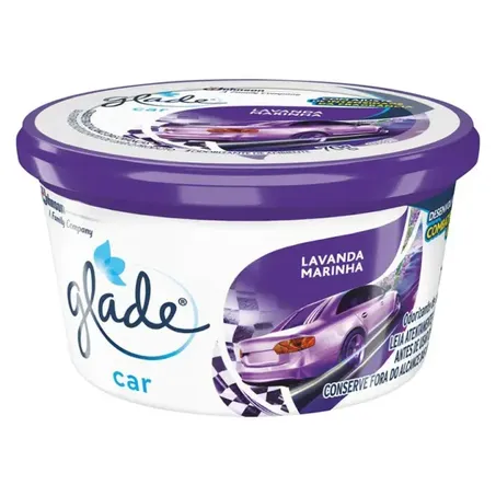 Odorizador Glade Car Gel Grand Prix Lavanda Marinha 70g