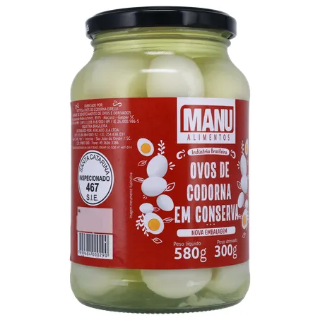 Ovos de codorna manu 300g 360-32