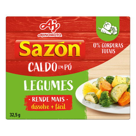Caldo sazon legumes po 32.5 gr
