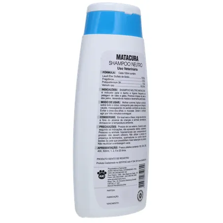 Shampoo Matacura Neutro 200ml 360-14