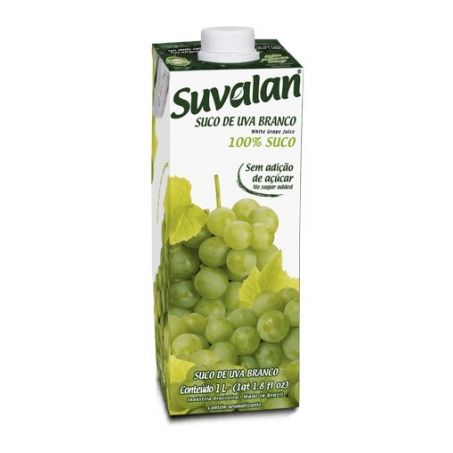 Suco Pronto Suvalan Uva Branca Sem Açúcar Caixa 200ML
