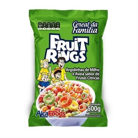 CEREAL ALCA FOODS FRUIT RINGS DA FAMILIA 500G
