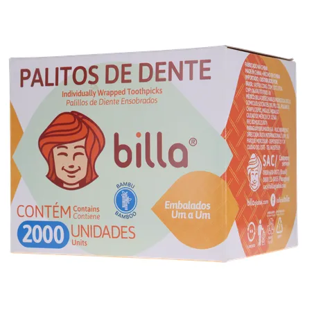 PALITO DENTAL BILLA 2.000 UNIDADES 360-3