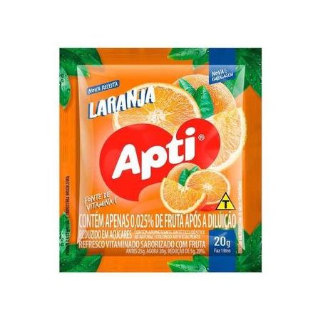 Refresco em po apti laranja 20g