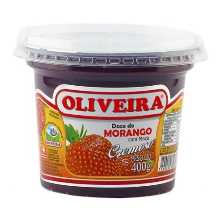 Doce de Morango com Maçã Oliveira Pote 400gr