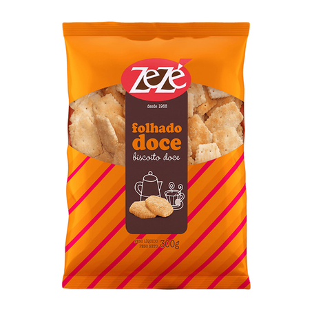 BISCOITO ZEZÉ FOLHADO DOCE 300G