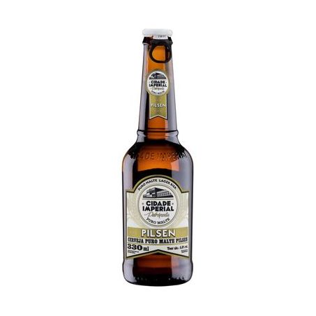 Cerveja Nacional Cidade Imperial Pilsen Puro Malte Garrafa 330ML