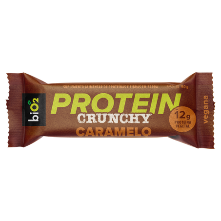 Barra de Proteína Bio2 Caramelo Protein Crunchy 50g