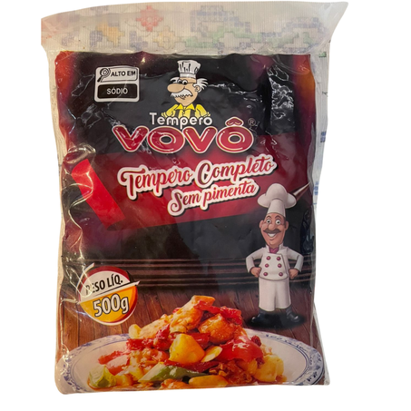 Sal vovô 500g temperado completocozinha sem pimenta