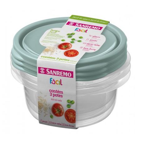 Conjunto pote sanremo 3pc 620ml 110-3c
