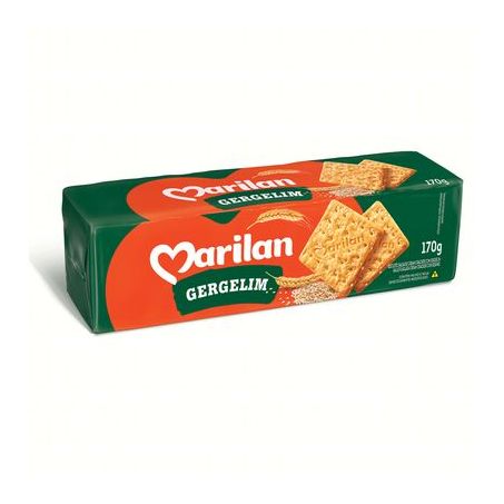 Biscoito Cream Cracker com Gergelim Marilan Pacote 170G