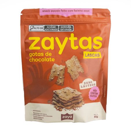 ZAYTAS LASCAS GOTAS DE CHOCOLATE 80G ZAYA