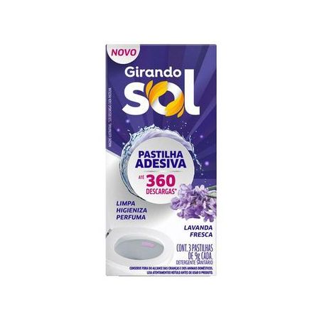 Pastilha adesiva girando sol lavanda fre