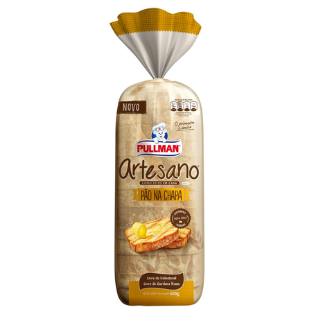 Pão Artesano Pullman 500g - Pão na Chapa