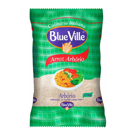 ARROZ RISOTO ARBÓRIO BLUE VILLE CULINÁRIA ITAL 1KG