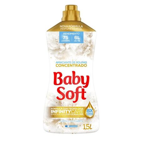 Amaciante Baby Soft 1.5l Concentrado Pureza